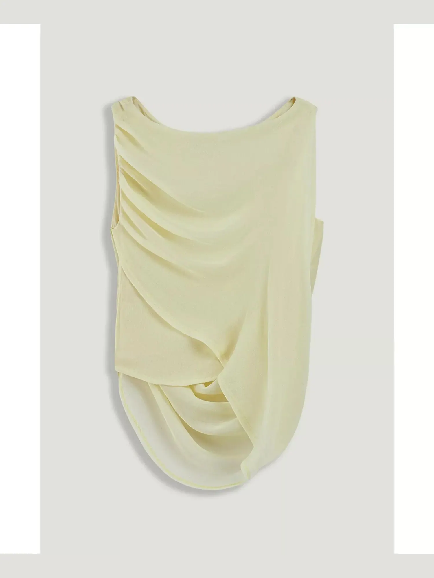 Блуза NOCTURNE Draped Sleeveless — изображение 5 из 6, желтый