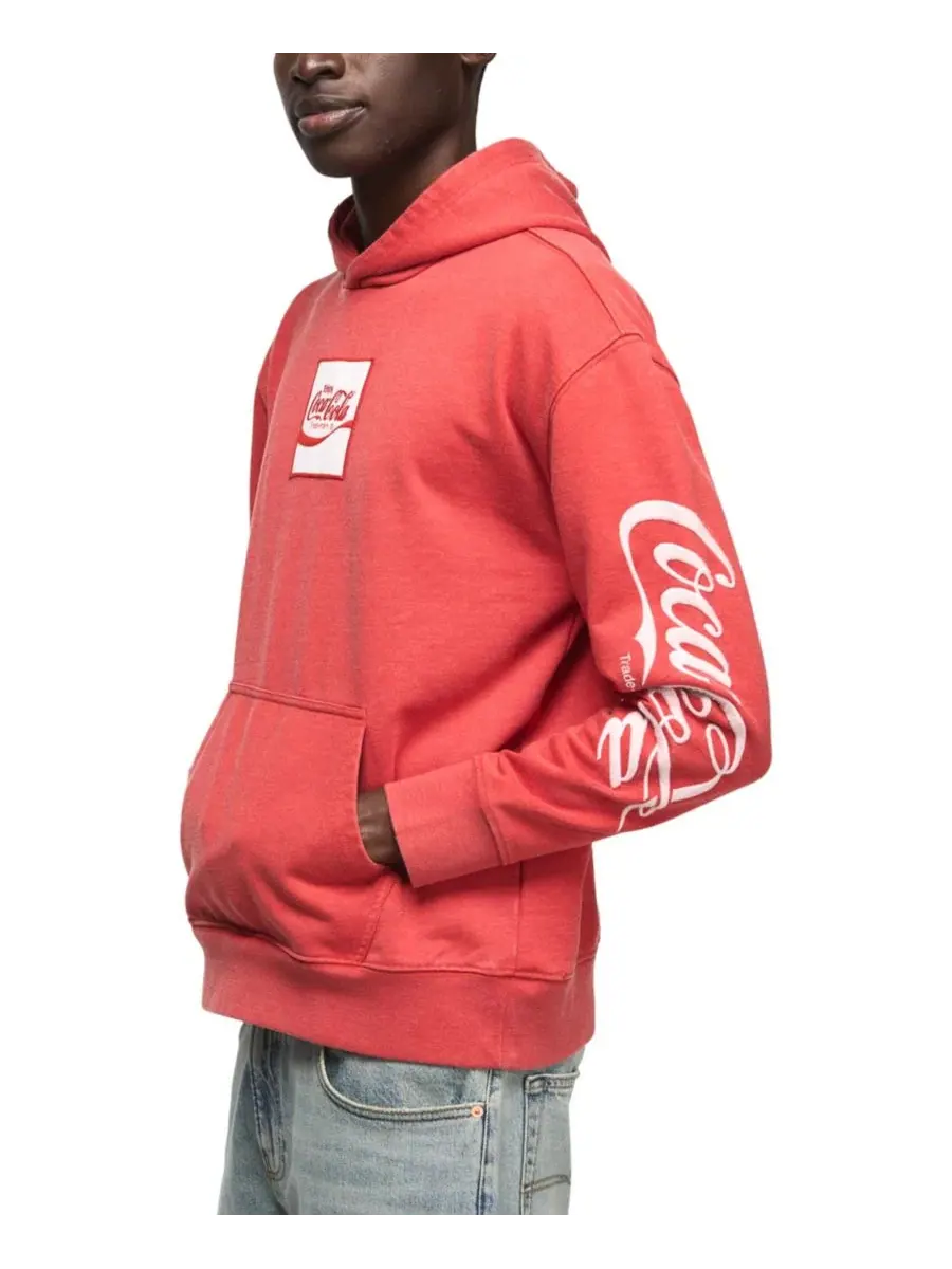 Худи с логотипом Coca-Cola Lucky Brand — изображение 2 из 5, красный