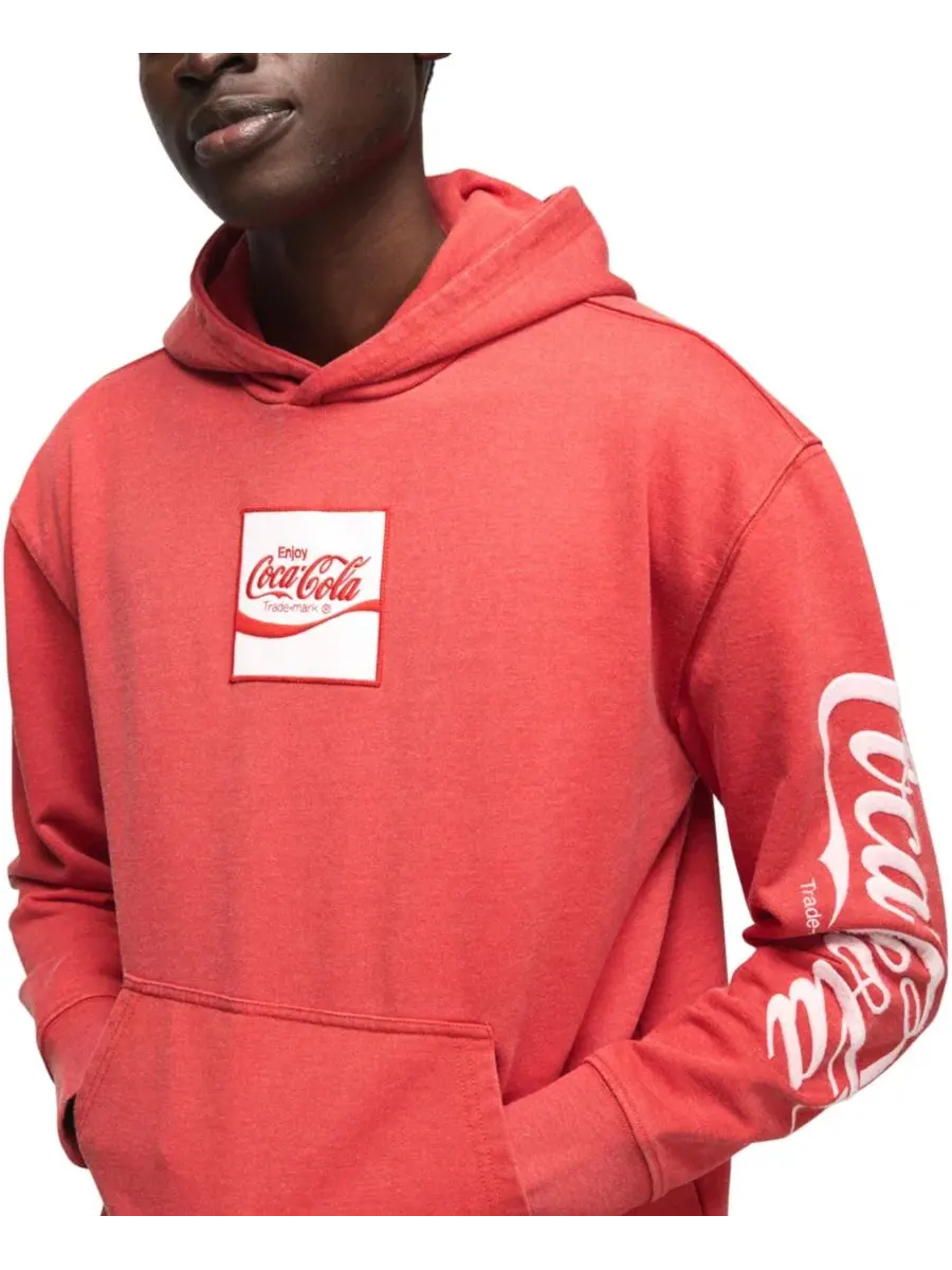 Худи с логотипом Coca-Cola Lucky Brand — изображение 4 из 5, красный