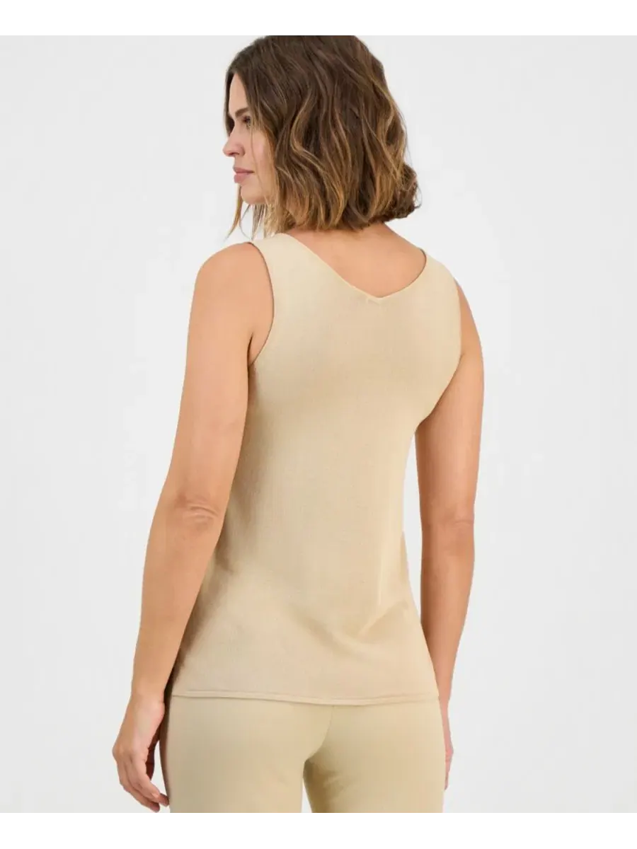 Топ без рукавов с блестками Anne Klein — изображение 2 из 3, сафари