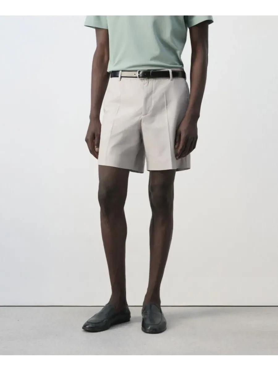Шорты-бермуды Slim-Fit Cotton-Lyocell Bermuda Shorts MANGO