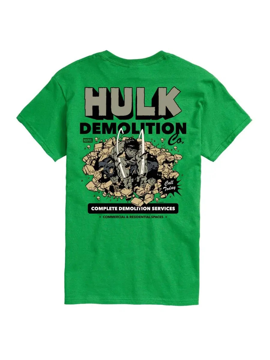Футболка с принтом The Hulk Demolition AIRWAVES — изображение 1 из 3, зеленый