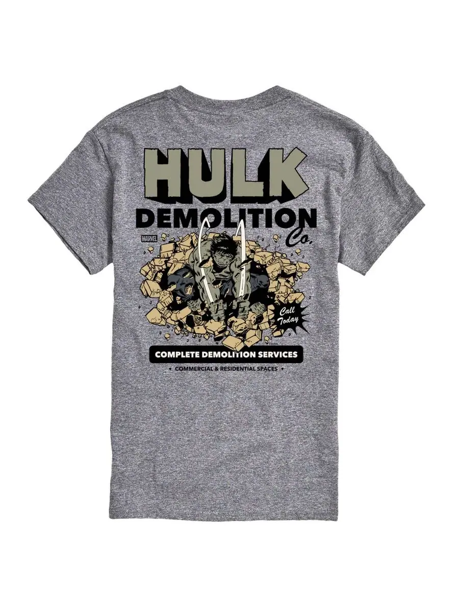 Футболка с принтом The Hulk Demolition AIRWAVES — изображение 1 из 3, приглушенный
