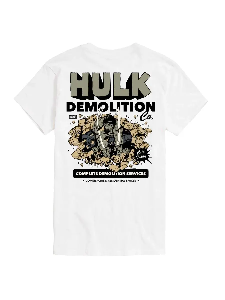 Футболка с принтом Халка, The Hulk Demolition AIRWAVES — изображение 1 из 3, белый