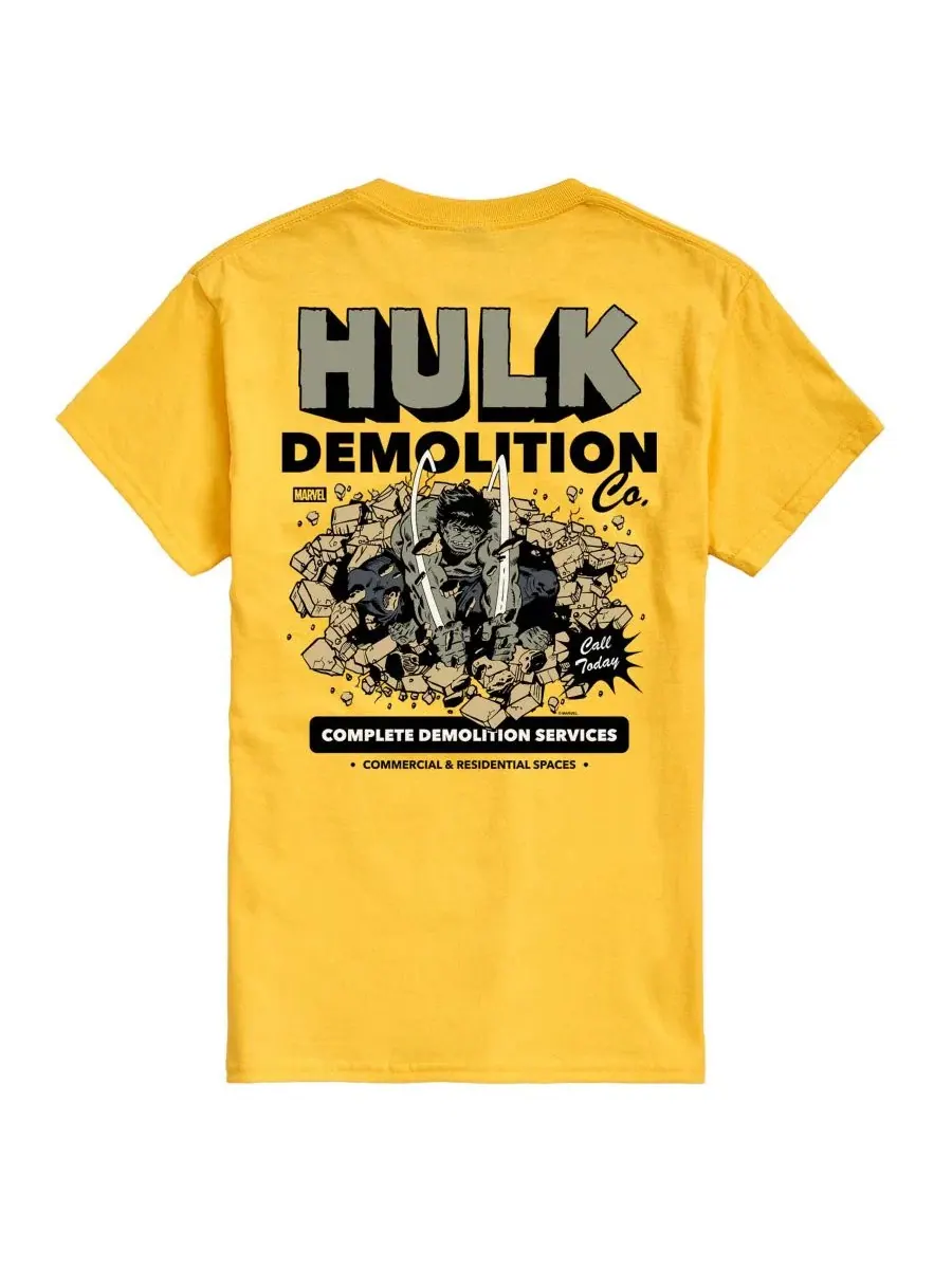 Футболка с графическим принтом The Hulk Demolition AIRWAVES — изображение 1 из 3, желтый