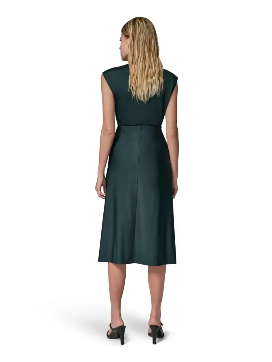 Юбка-карандаш миди Sheen Ponte с закруткой Donna Karan New York — изображение 5 из 6, черный