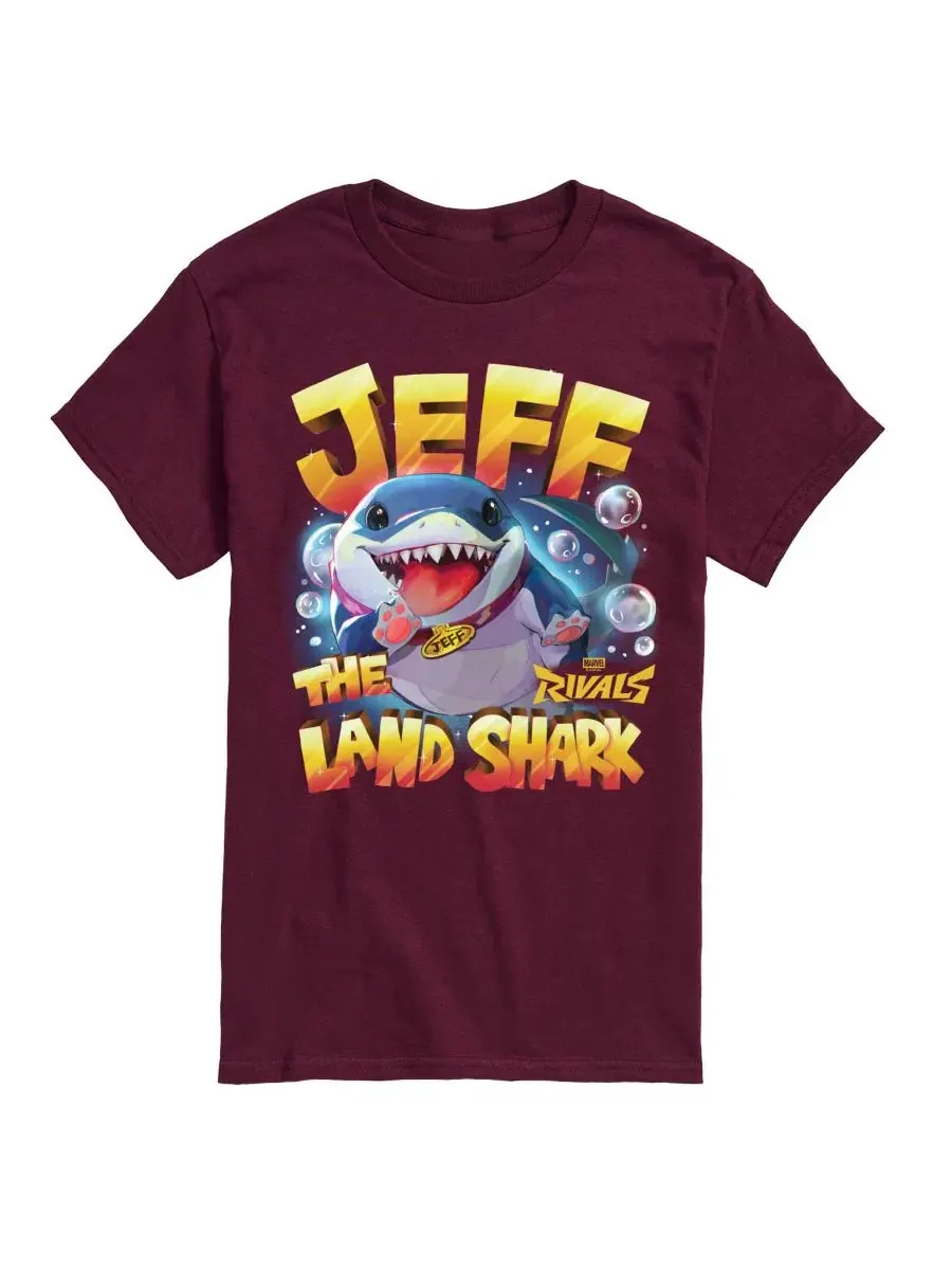 Футболка с графическим принтом Marvel Rivals Jeff The Landshark AIRWAVES — изображение 1 из 3, коричневый