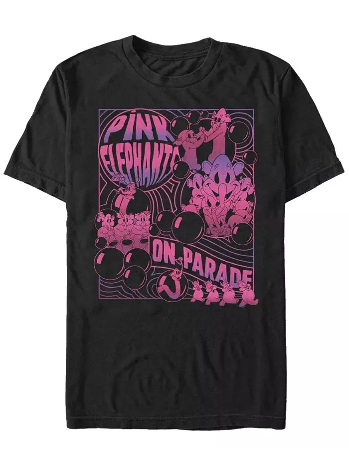 Мужская футболка с коротким рукавом Pink Elephants Fifth Sun — изображение 1 из 1, черный