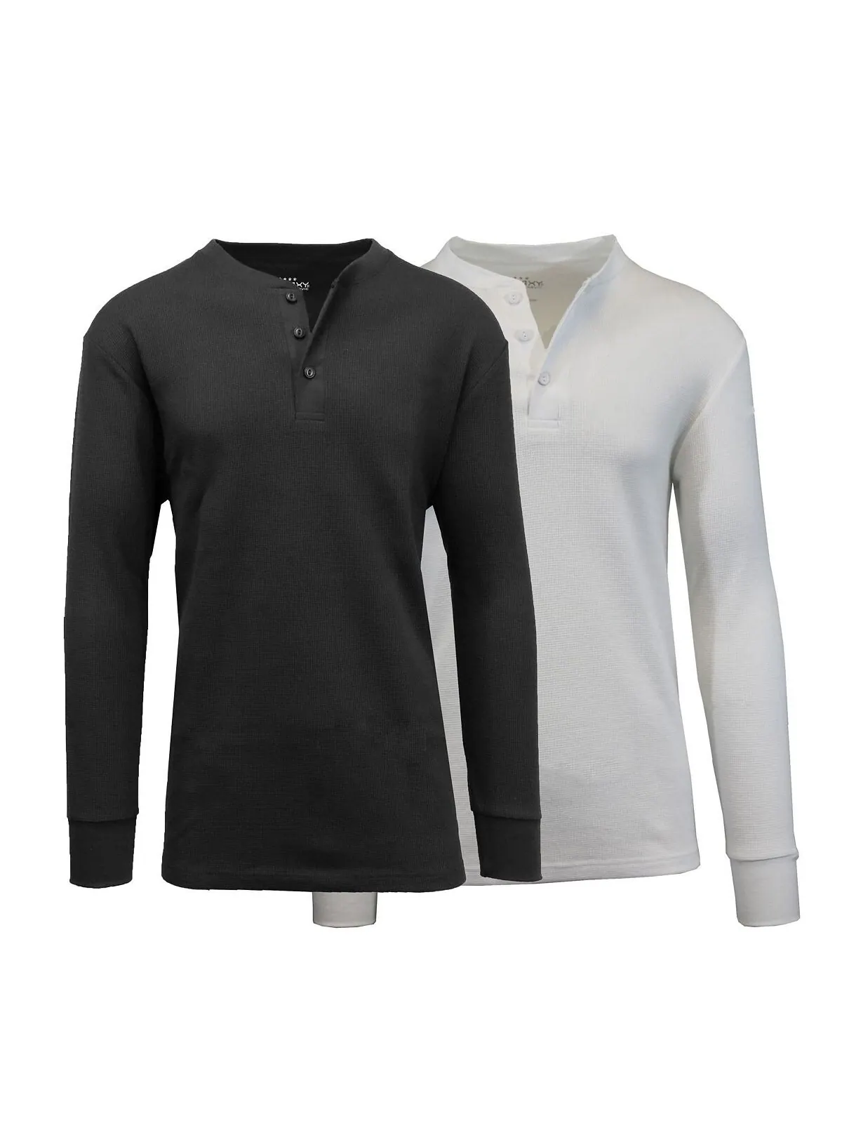 Мужская термофутболка henley с длинным рукавом, упаковка из 2 шт. Galaxy By Harvic — изображение 1 из 1, мульти