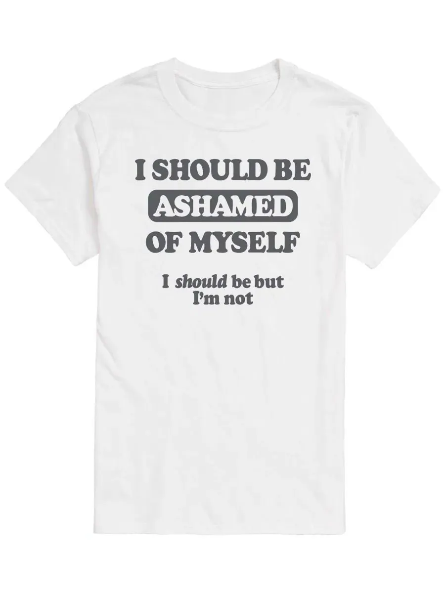 Футболка с принтом Should Be Ashamed AIRWAVES — изображение 1 из 3, белый