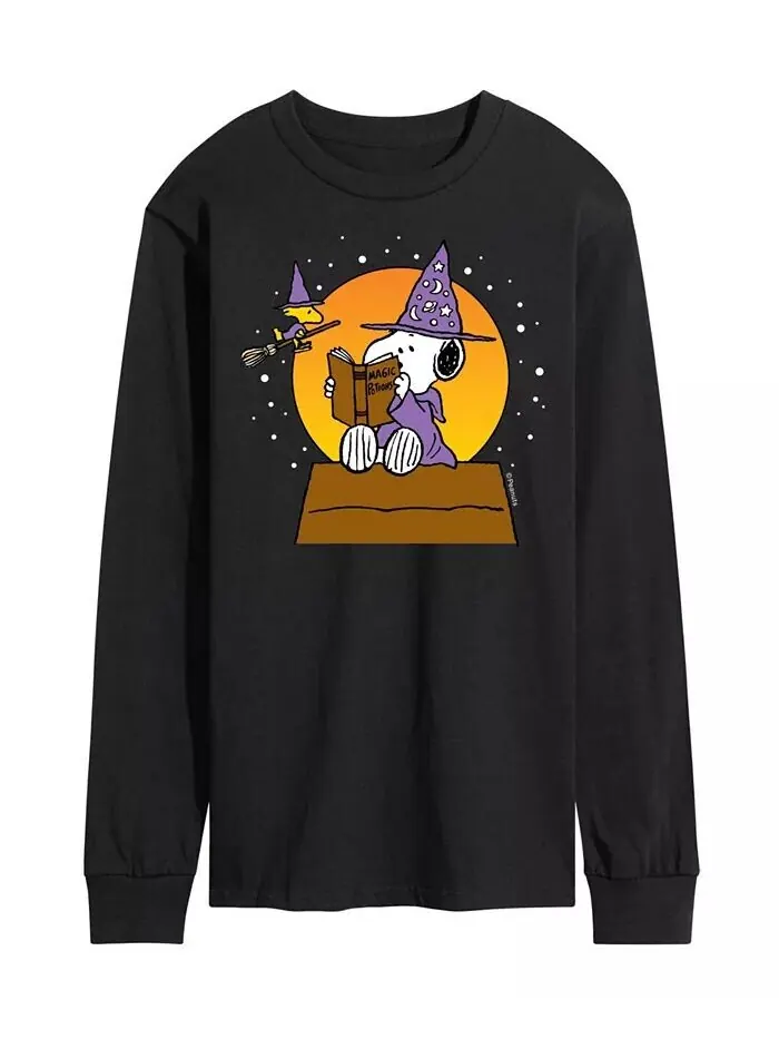 Мужская футболка Peanuts Snoopy Warlock AIRWAVES — черный