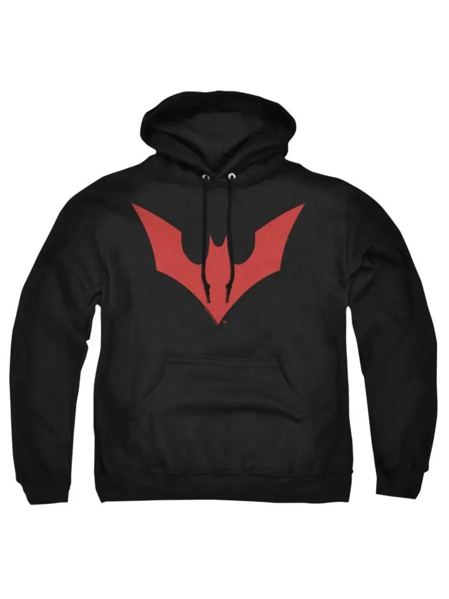 Худи с капюшоном и принтом Batman Beyond Bat Logo, черное — изображение 1 из 3, черный