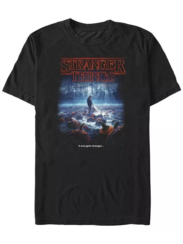 Футболка мужская Stranger Things Strange Pumpkins с короткими рукавами Fifth Sun — изображение 1 из 1, черный