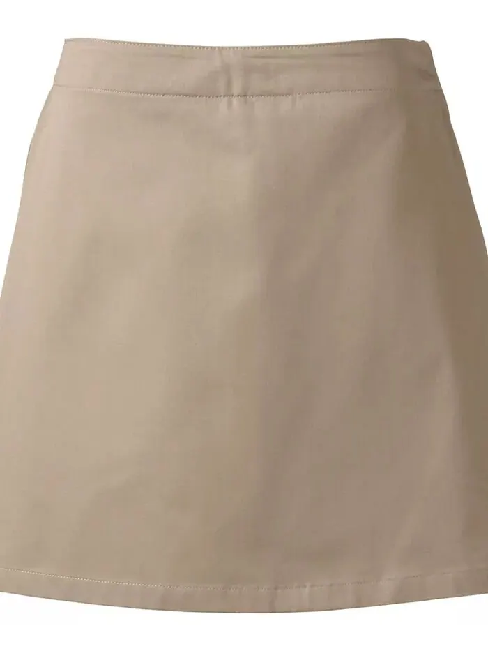 Женская юбка-шорты Chino из смеси выше колена Lands' End — изображение 2 из 3, хаки