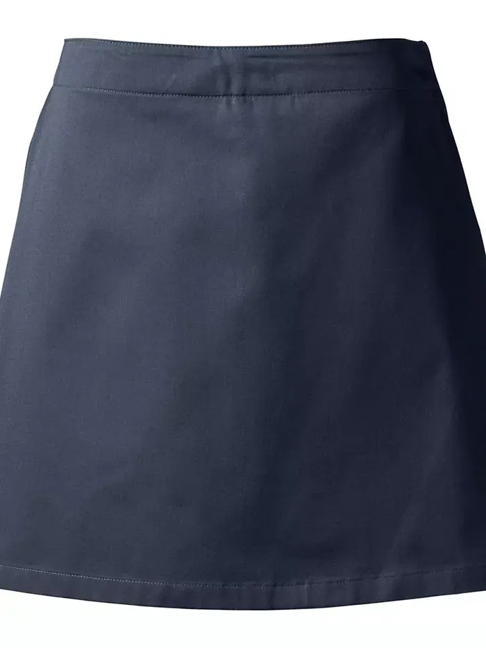 Женская шорты-юбка Blend Chino выше колена Lands' End — изображение 2 из 3, классический темно-синий