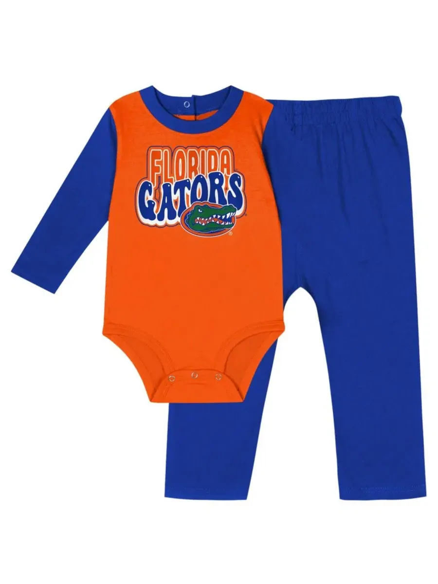 Комплект боди и штанов с длинным рукавом Florida Gators Double Up Outerstuff — изображение 1 из 5, королевский
