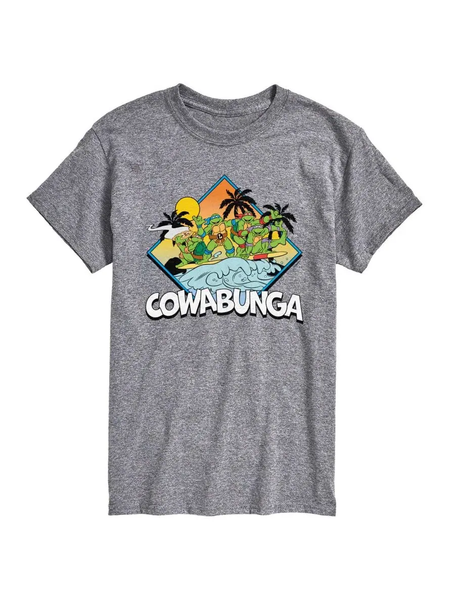Футболка с принтом Teenage Mutant Ninja Turtles Cowabunga Surf AIRWAVES — изображение 1 из 3, приглушенный