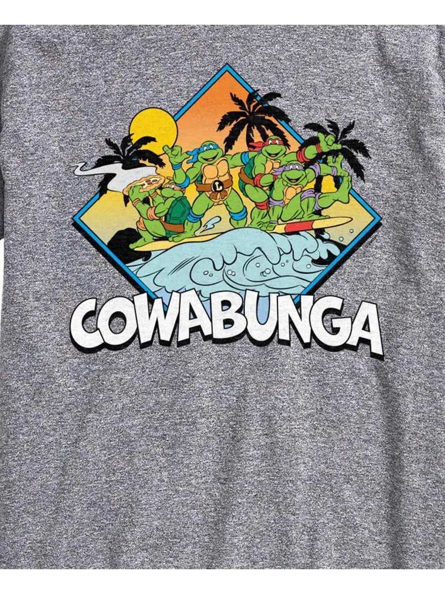 Футболка с принтом Teenage Mutant Ninja Turtles Cowabunga Surf AIRWAVES — изображение 3 из 3, приглушенный