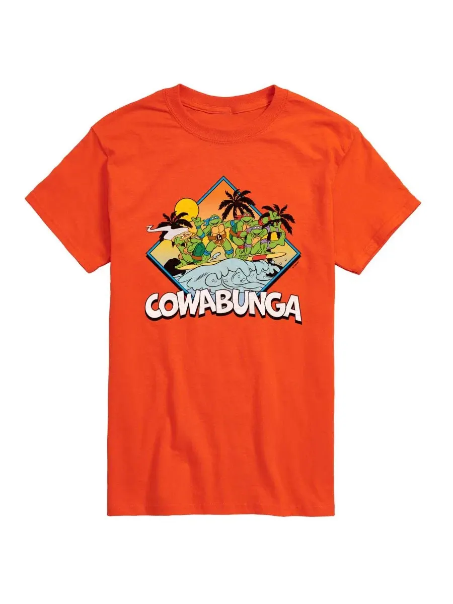 Футболка с принтом Teenage Mutant Ninja Turtles Cowabunga Surf AIRWAVES — изображение 1 из 3, оранжевый