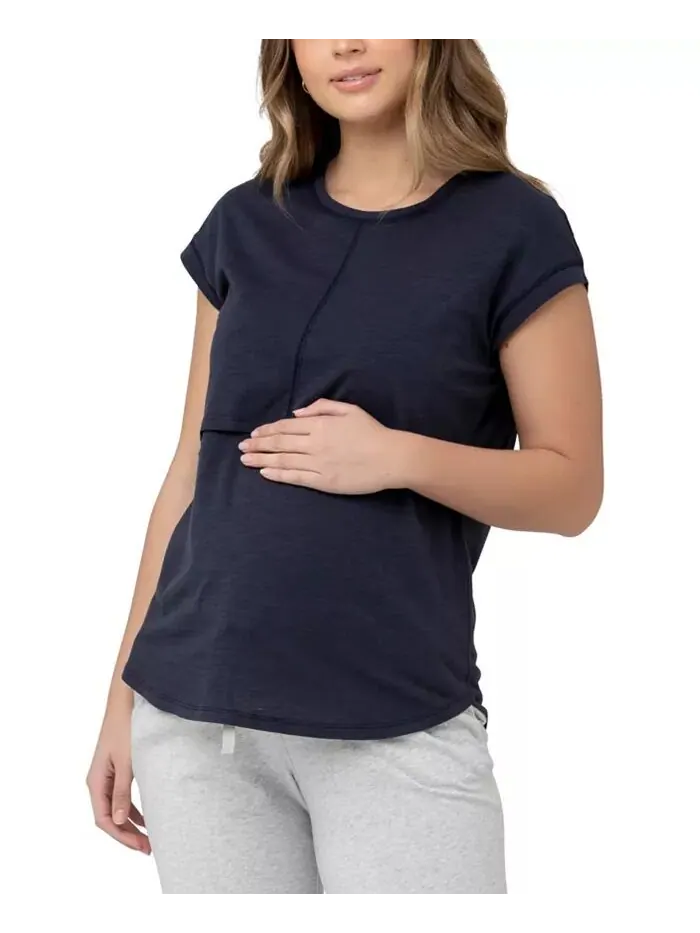 Футболка для беременных Richie Nursing Lift Up Ripe Maternity — изображение 1 из 3, синий
