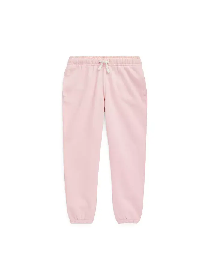 Детские и для маленьких девочек флисовые джоггеры Polo Ralph Lauren — изображение 4 из 7, белый
