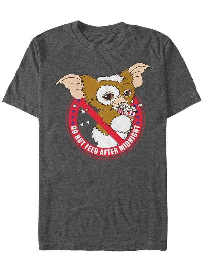Мужская футболка Gremlins 1 No Food с коротким рукавом Fifth Sun — изображение 1 из 1, темно-серый