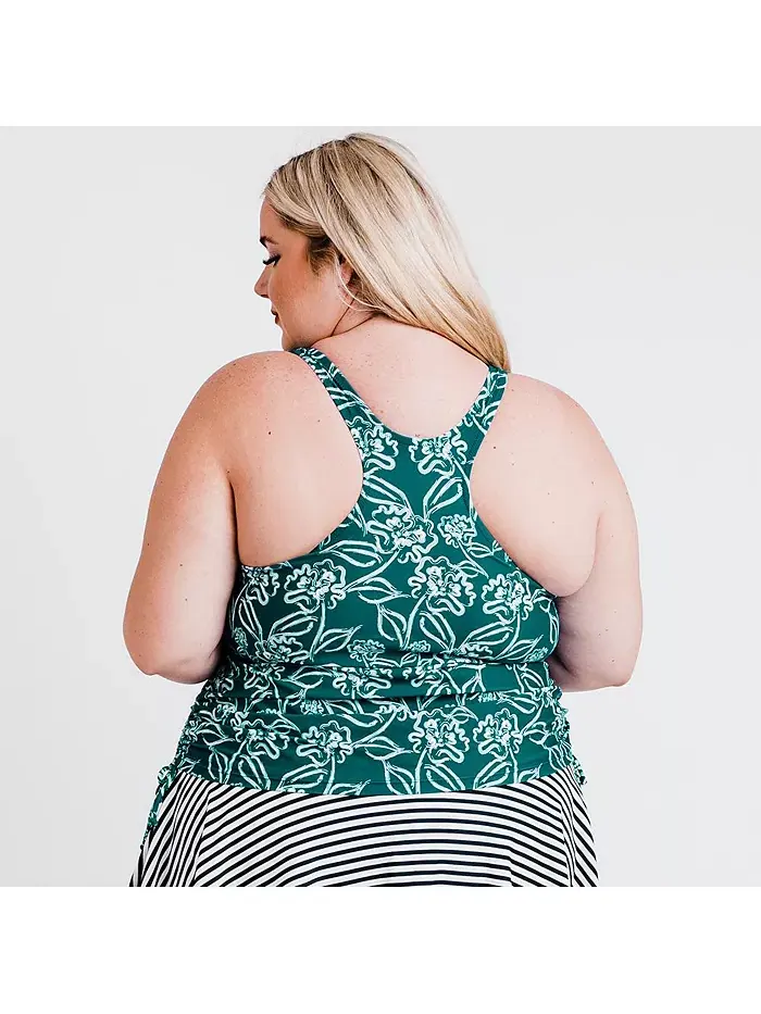 Купальный топ Maya с чашками на размер plus size Calypsa — изображение 2 из 3, желтый