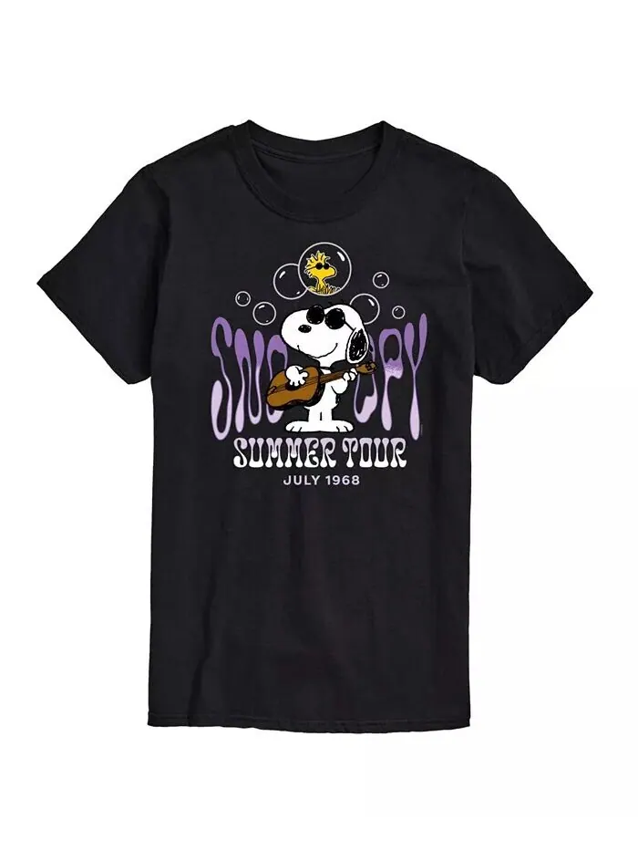 Мужская футболка с короткими рукавами Hybrid Apparel Snoopy Summer Tour AIRWAVES — изображение 8 из 8, темно-синий