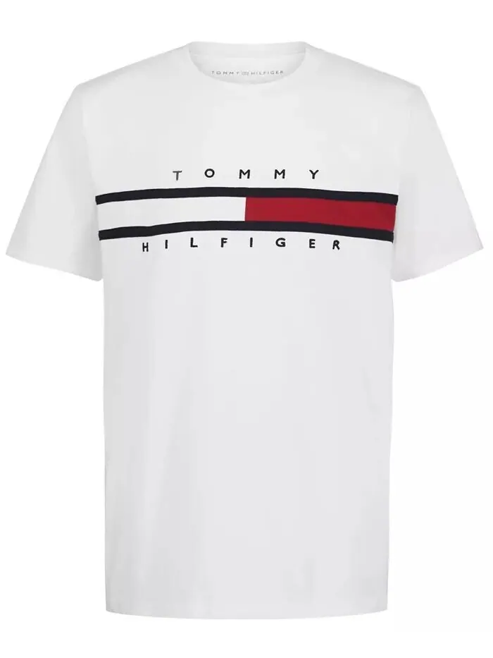 Новая фирменная футболка Little Boy Tommy Tommy Hilfiger — изображение 4 из 4, белый