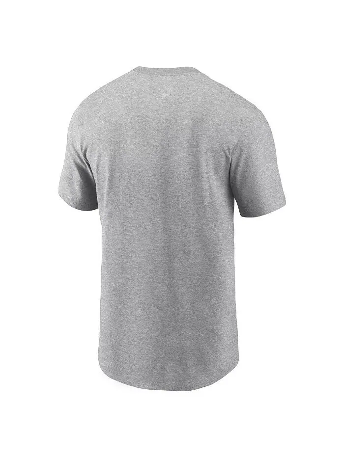 Мужская футболка Heather Grey Seattle Seahawks Primetime Wordmark Essential Nike — изображение 3 из 3