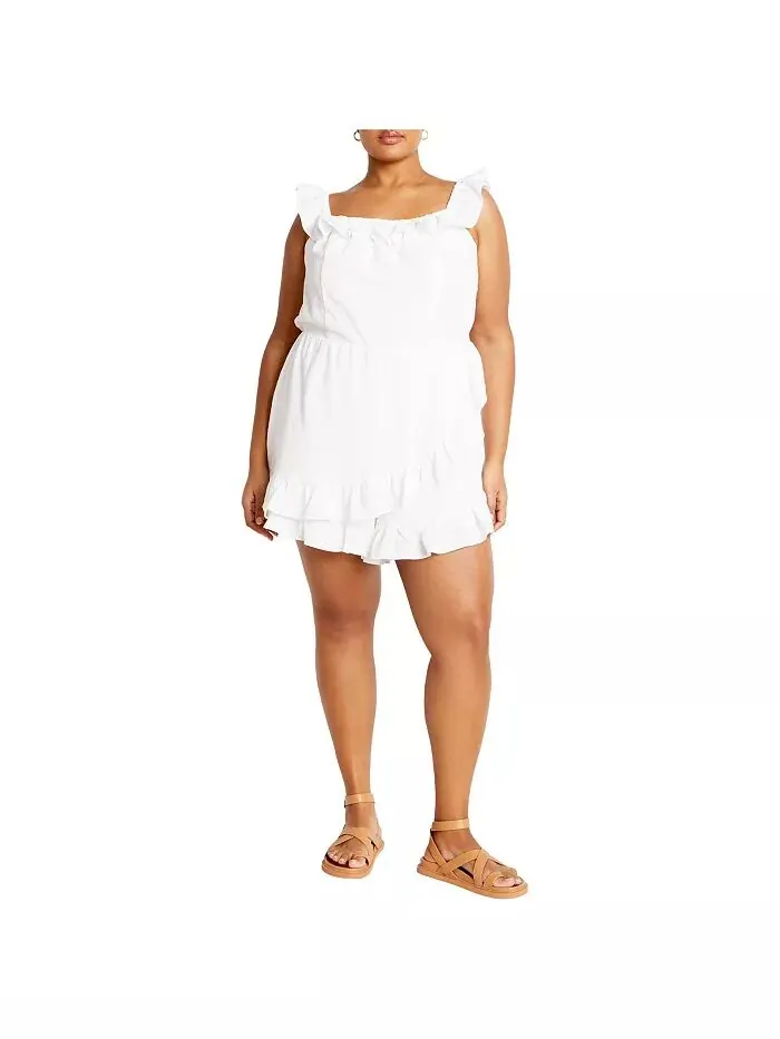 Комбинезон Christa Plus Size CITY CHIC — изображение 1 из 3, белый