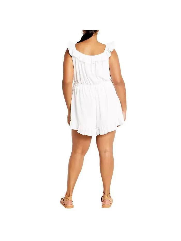 Комбинезон Christa Plus Size CITY CHIC — изображение 3 из 3, белый