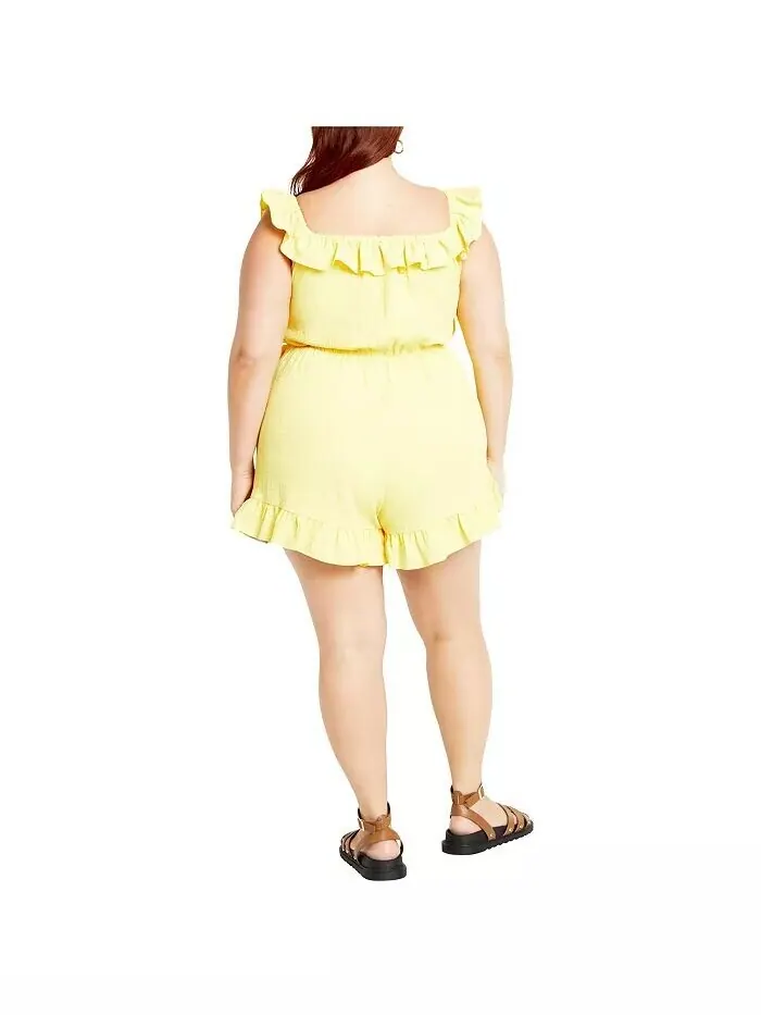 Комбинезон Christa Plus Size CITY CHIC — изображение 2 из 3, подсолнечный
