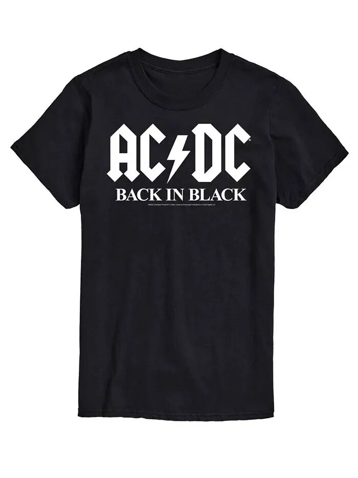 Мужская футболка ACDC Back In Black AIRWAVES — изображение 1 из 2, черный
