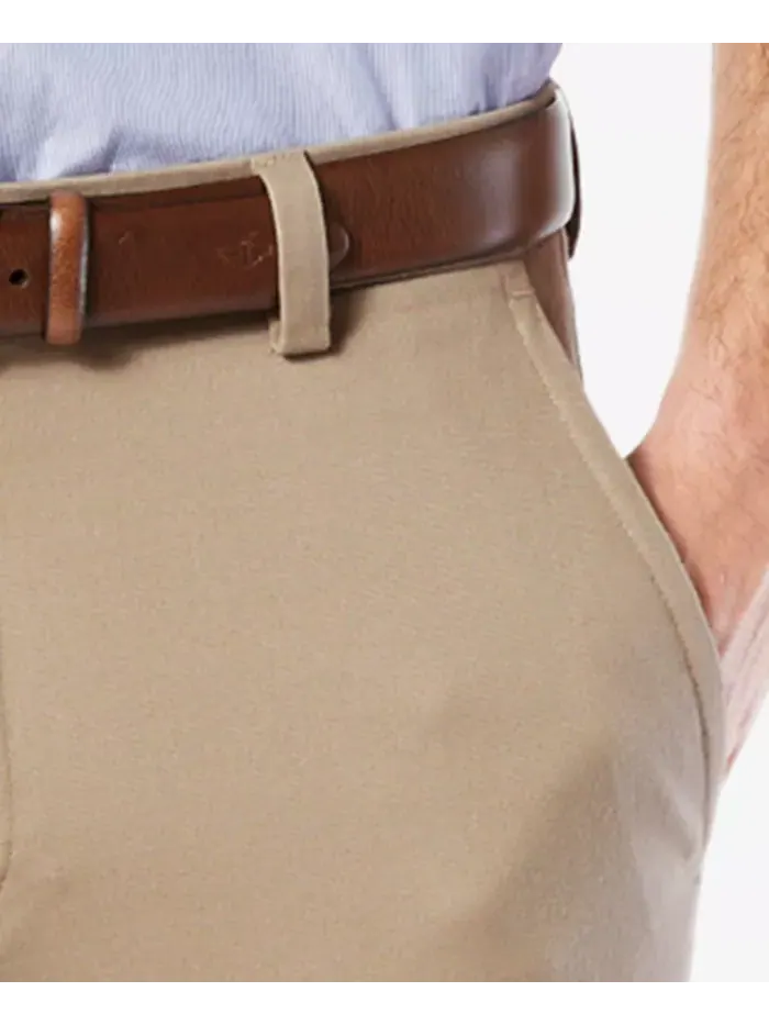 Мужские удобные эластичные брюки Easy Slim Fit цвета хаки Dockers — изображение 4 из 8, коричневый/бежевый