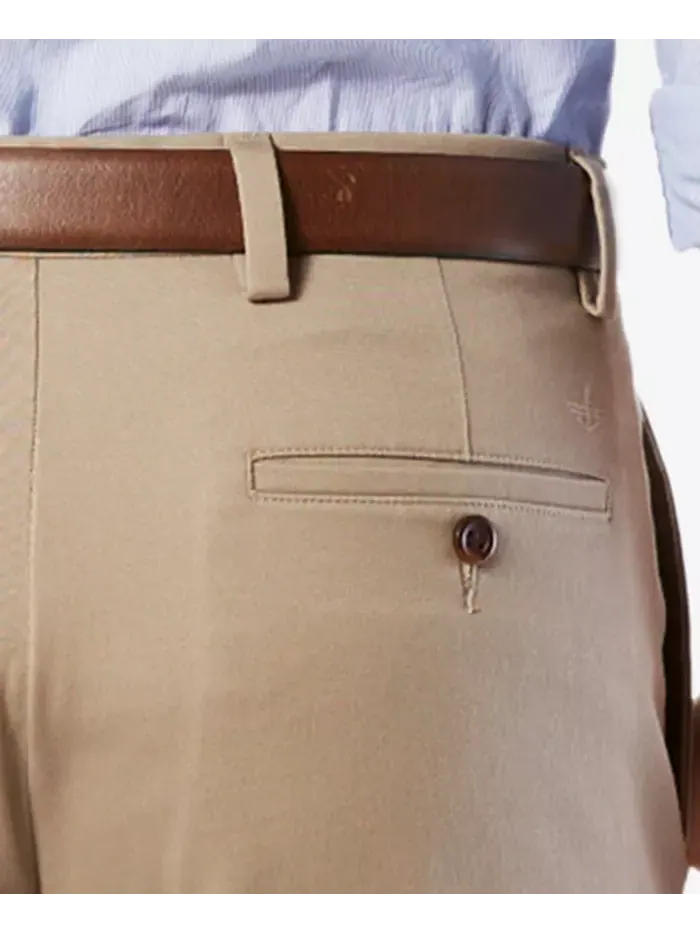 Мужские удобные эластичные брюки Easy Slim Fit цвета хаки Dockers — изображение 5 из 8, коричневый/бежевый