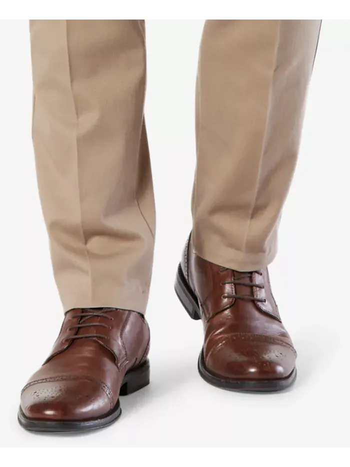 Мужские удобные эластичные брюки Easy Slim Fit цвета хаки Dockers — изображение 6 из 8, коричневый/бежевый