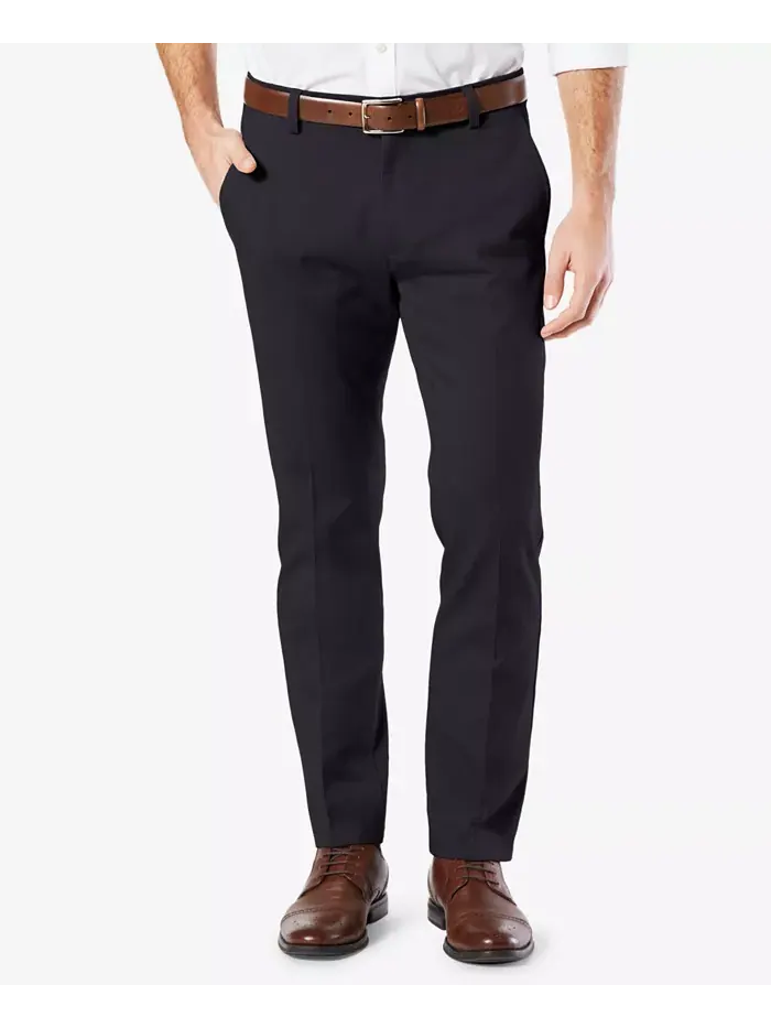 Мужские удобные эластичные брюки Easy Slim Fit цвета хаки Dockers — изображение 1 из 8, темно-синий