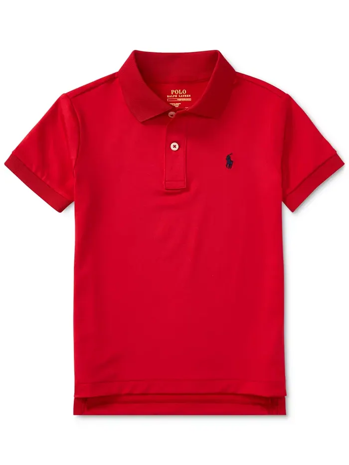 Футбольная поло для малышей и мальчиков Performance Jersey Polo Ralph Lauren — изображение 1 из 2, красный