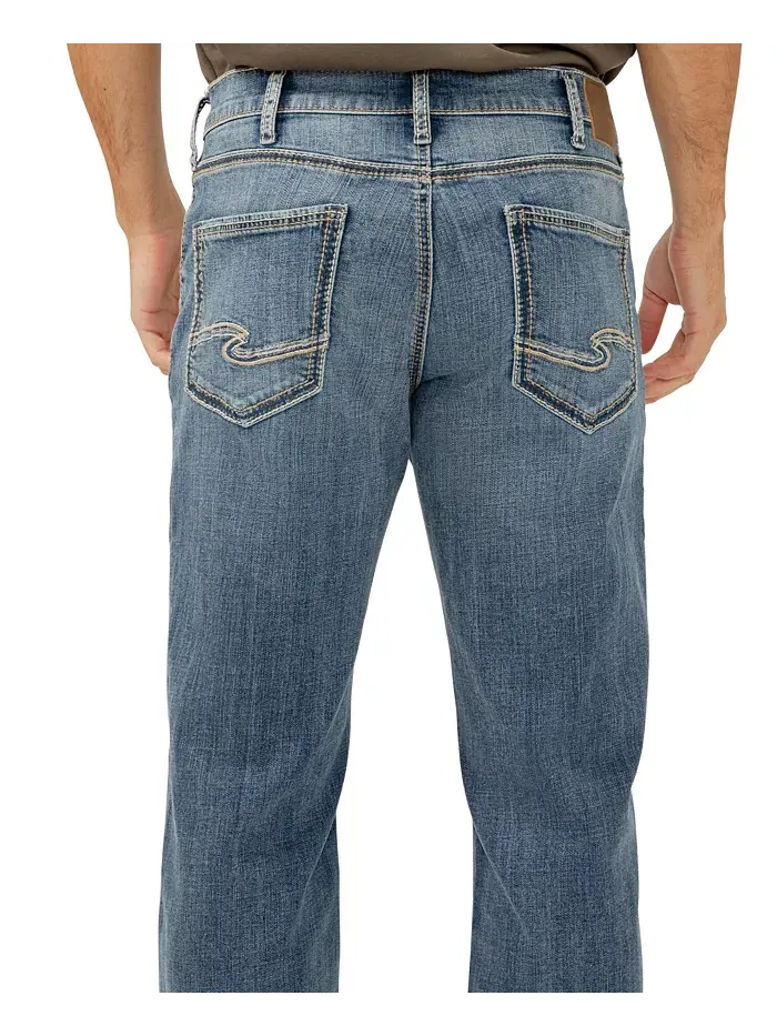 Мужские джинсы Zac Relaxed Fit Silver Jeans Co. — изображение 4 из 7, синий