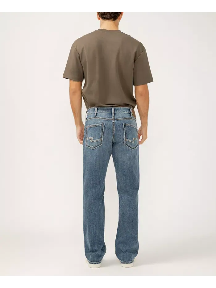 Мужские джинсы Zac Relaxed Fit Silver Jeans Co. — изображение 6 из 7, синий