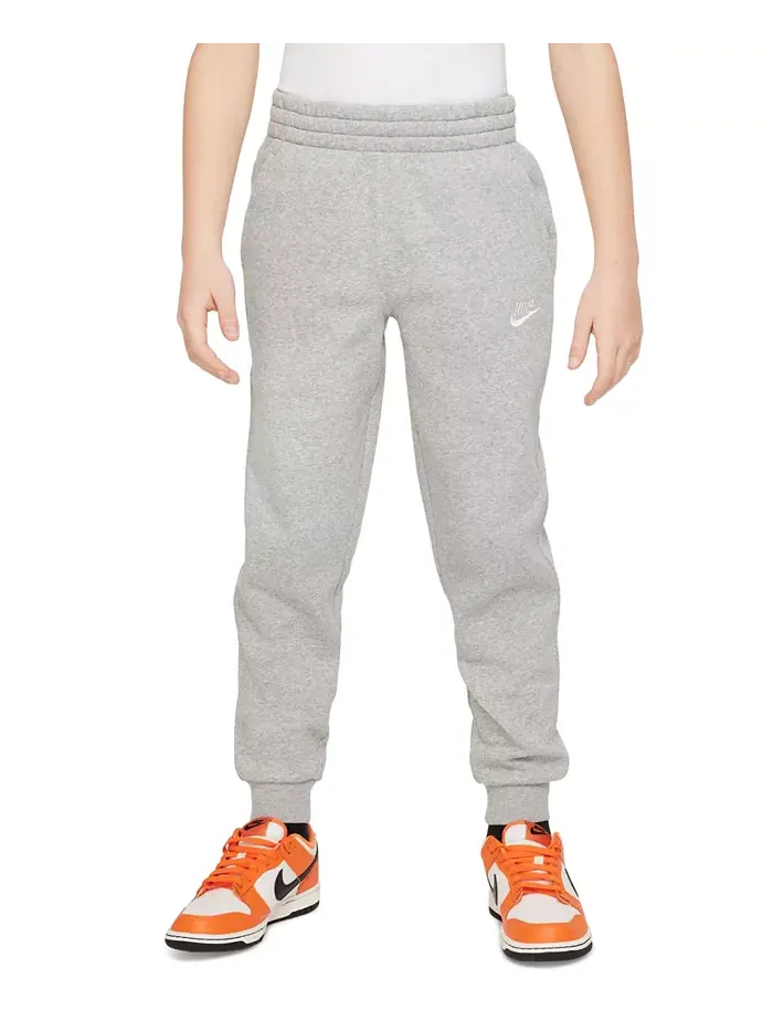 Флисовые спортивные брюки Big Kids Club Nike — изображение 1 из 5, темный серый