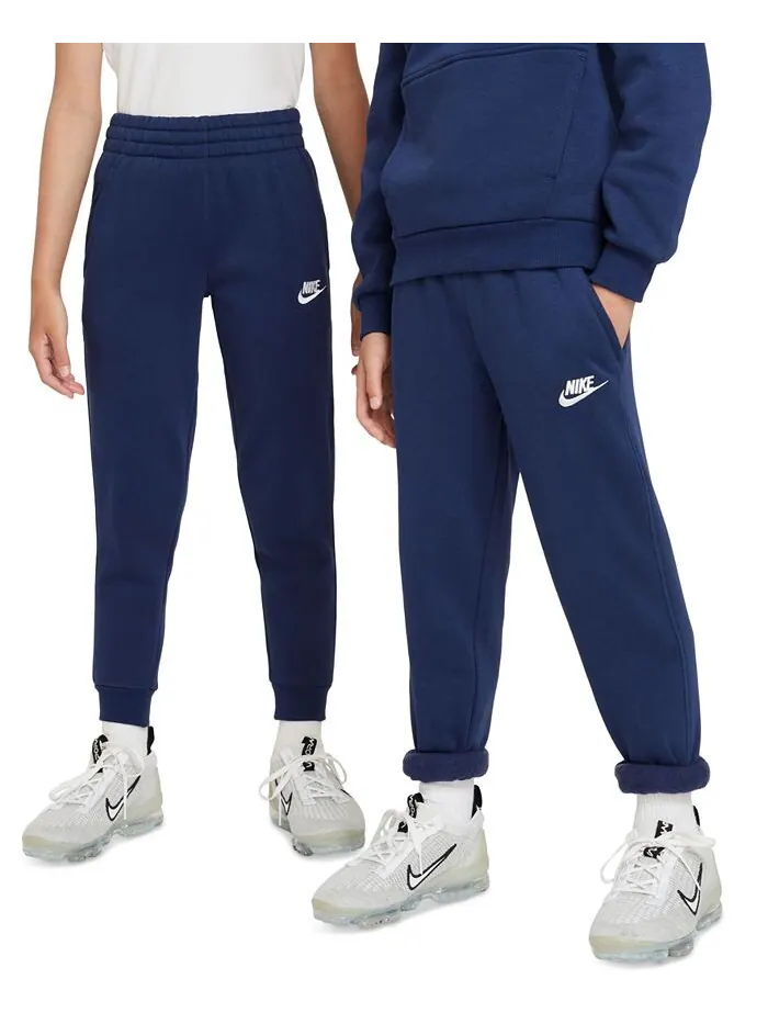 Флисовые спортивные брюки Big Kids Club Nike — изображение 1 из 5, темно-синий