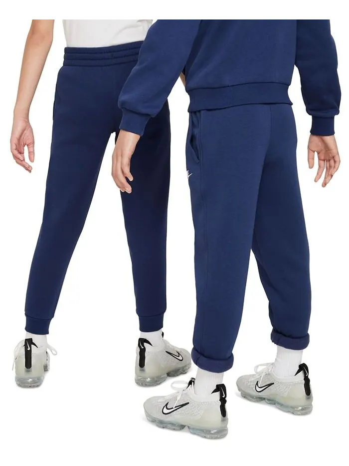 Флисовые спортивные брюки Big Kids Club Nike — изображение 2 из 5, темно-синий