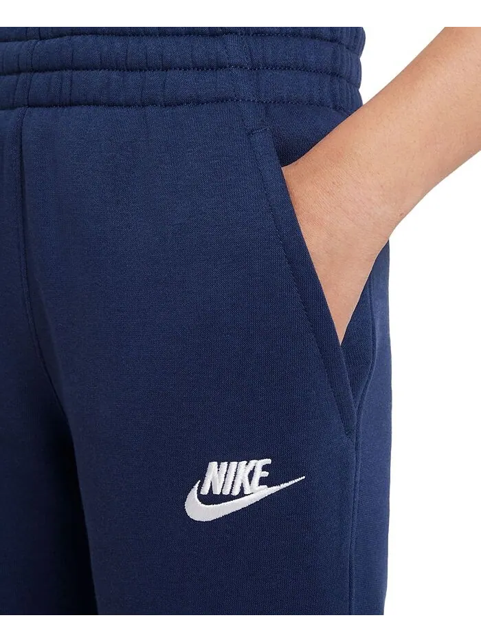 Флисовые спортивные брюки Big Kids Club Nike — изображение 5 из 5, темно-синий