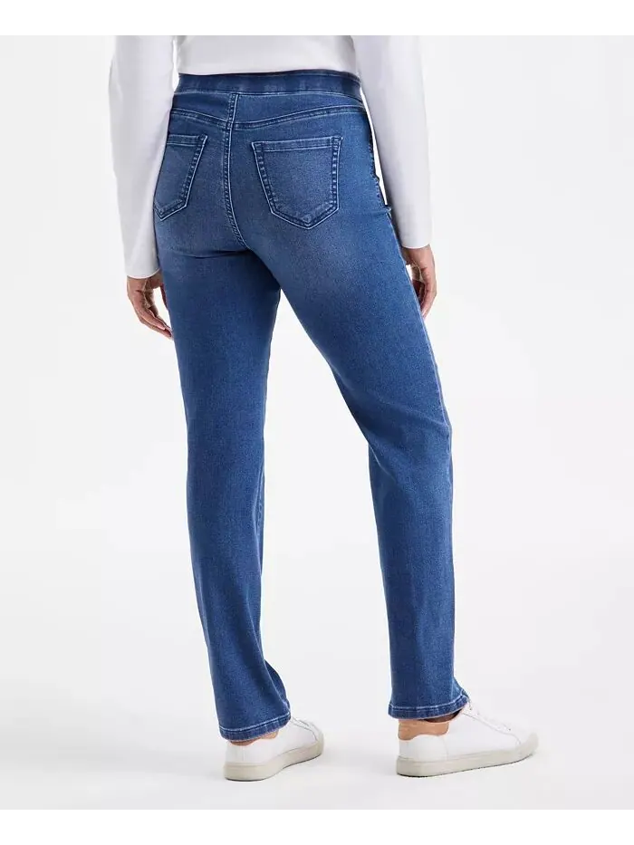 Женские прямые джинсы средней посадки Style & Co — изображение 4 из 7