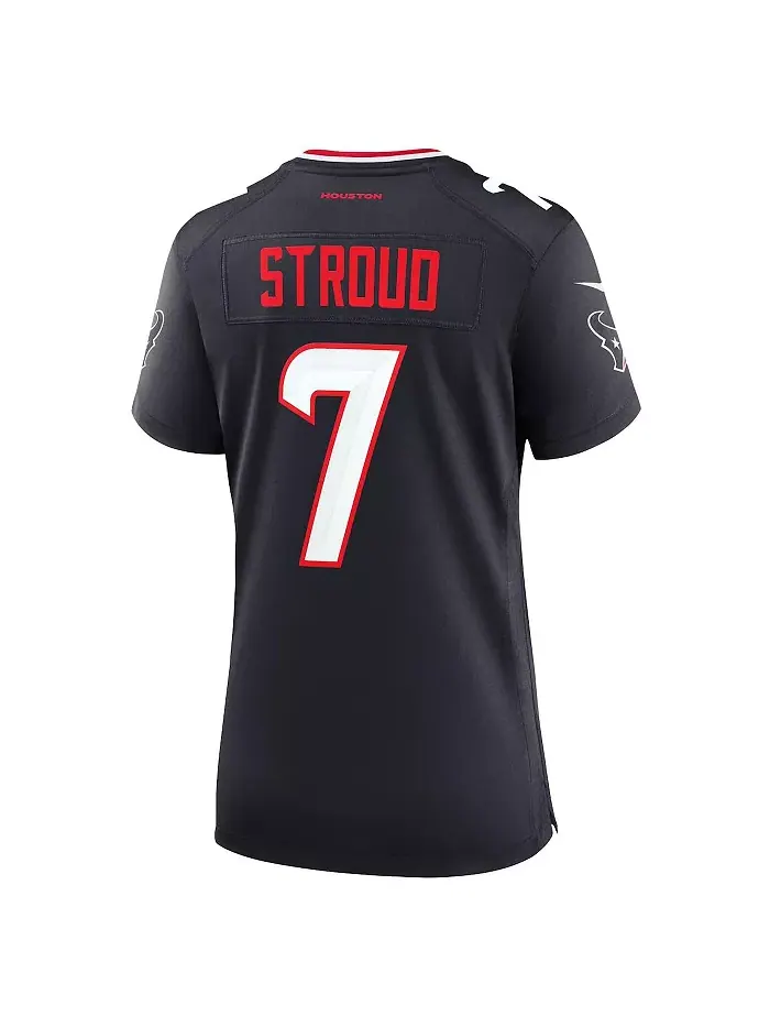 Женская запасная игровая майка CJ Stroud Houston Texans Nike — изображение 2 из 5, темно-синий белый