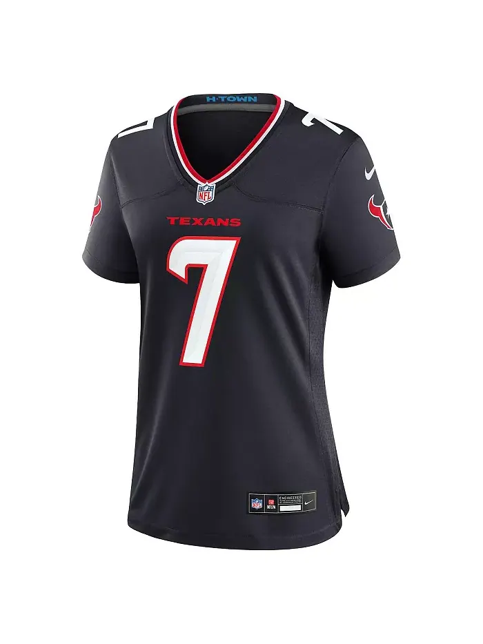 Женская запасная игровая майка CJ Stroud Houston Texans Nike — изображение 3 из 5, темно-синий белый