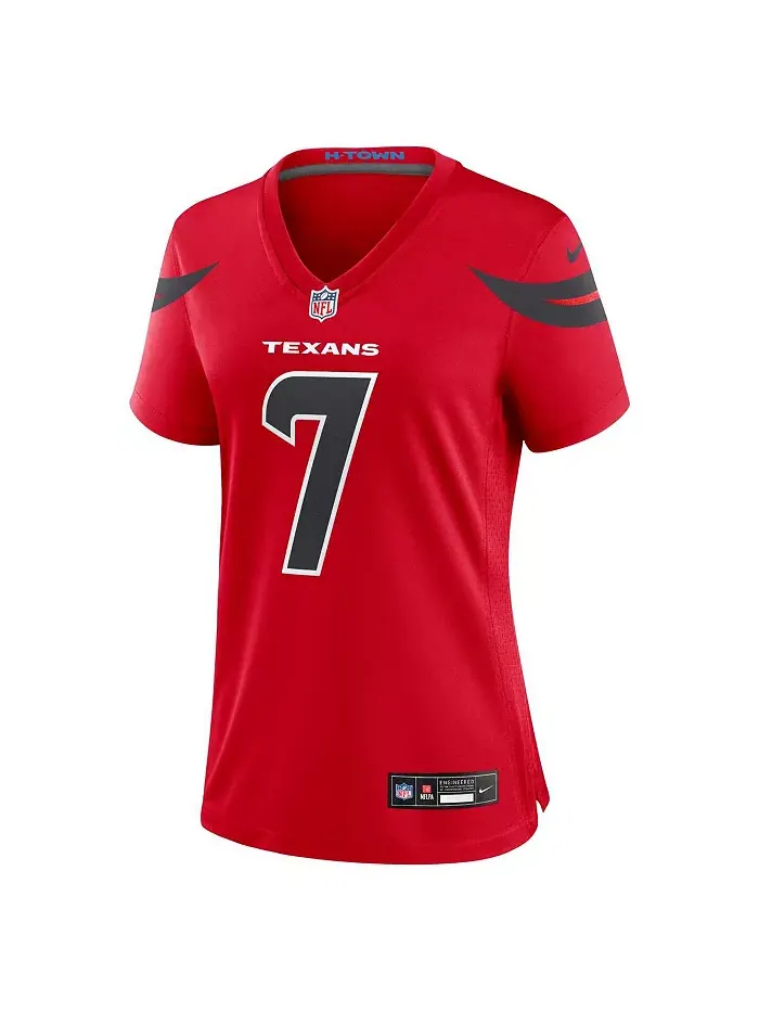 Женская запасная игровая майка CJ Stroud Houston Texans Nike — изображение 4 из 5, темно-синий белый