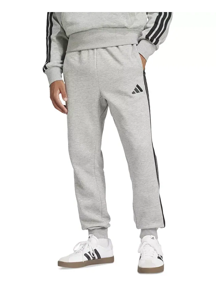Мужские базовые джоггеры Regular-Fit с флисом и 3 полосками Adidas